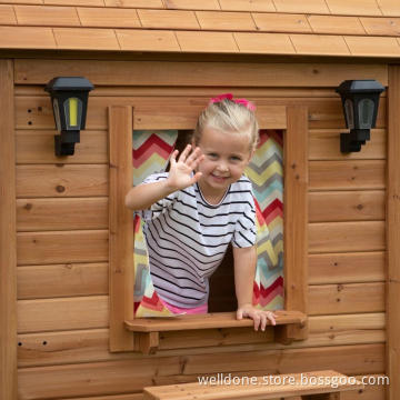 kids solid wooden play house